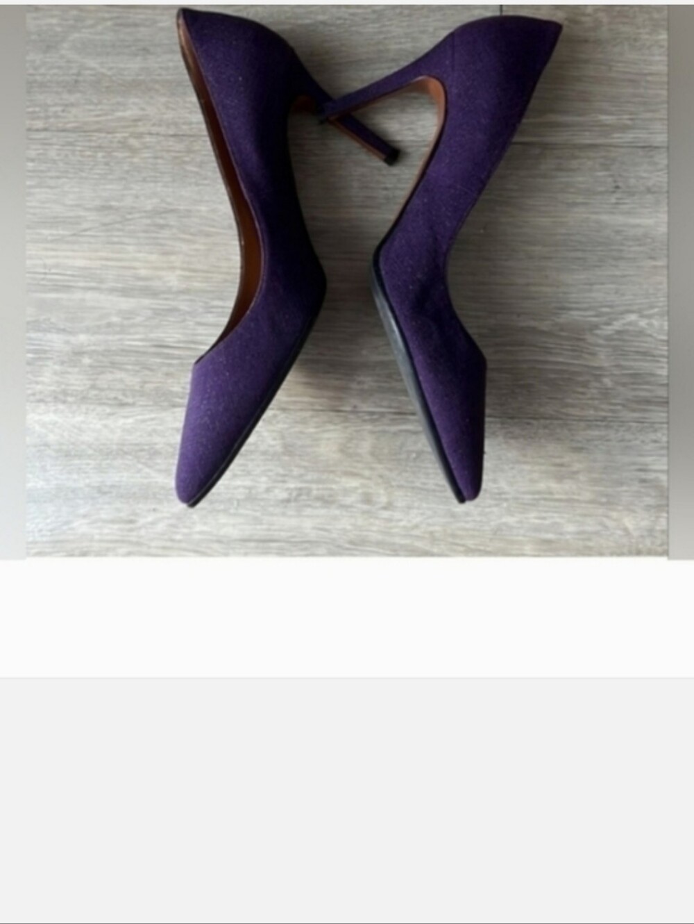 Aquatalia Purple Pointed-Toe High Heel Pumps - Picture 4 of 14